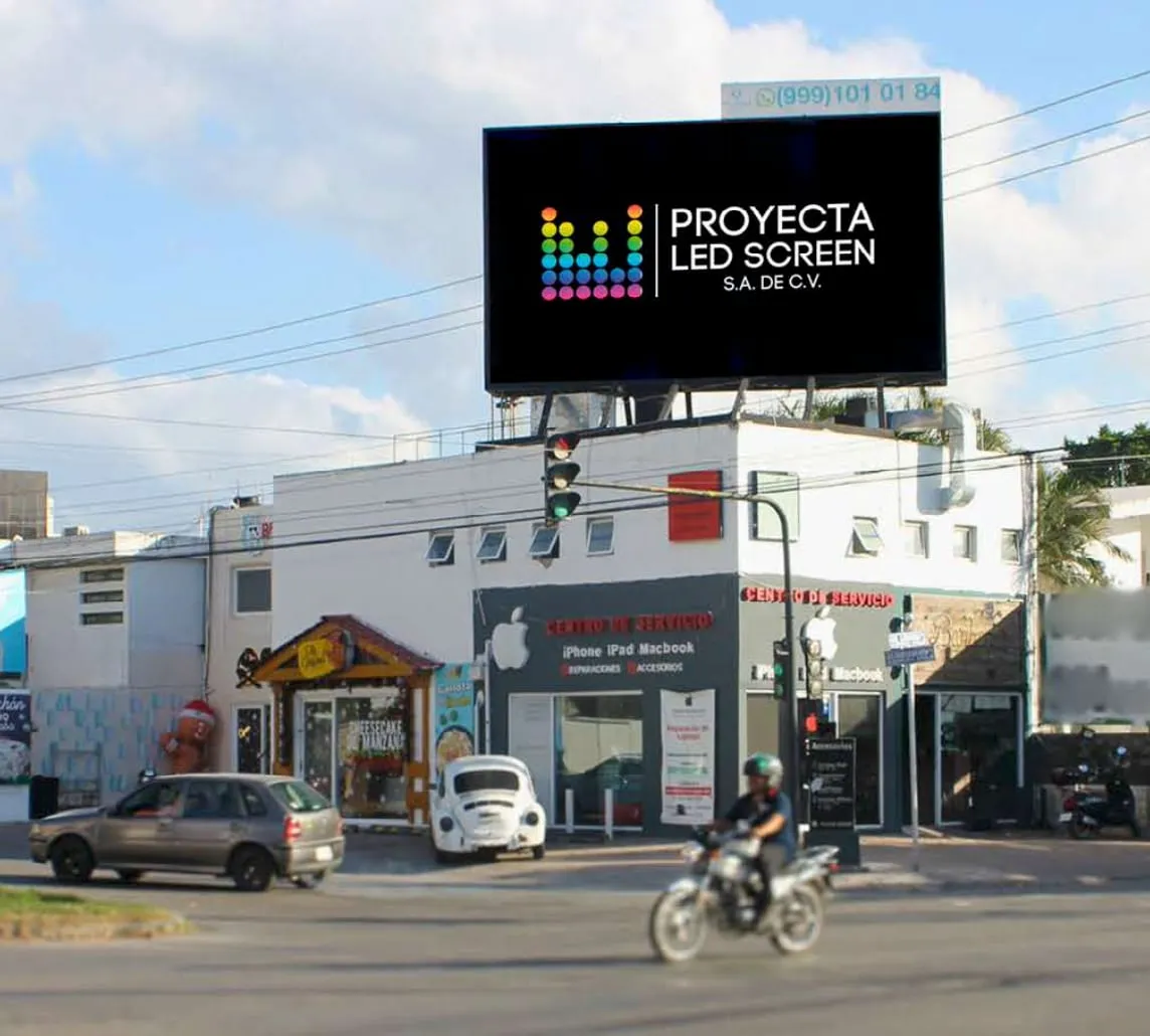 Pantalla LED Av. Líbano Col. México, Mérida