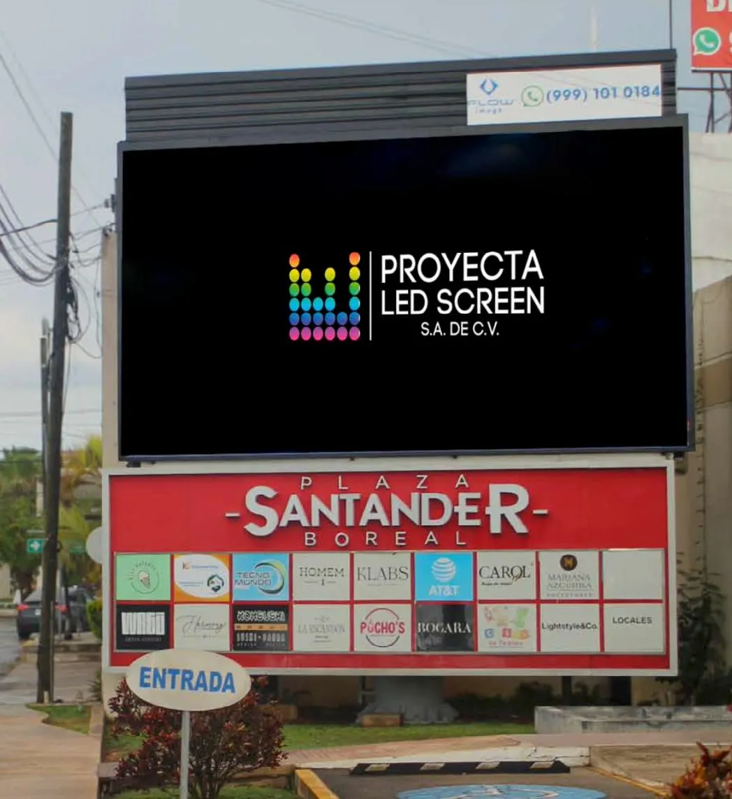 Pantalla LED Garcia Lavin (Glorieta del Pocito), Mérida
