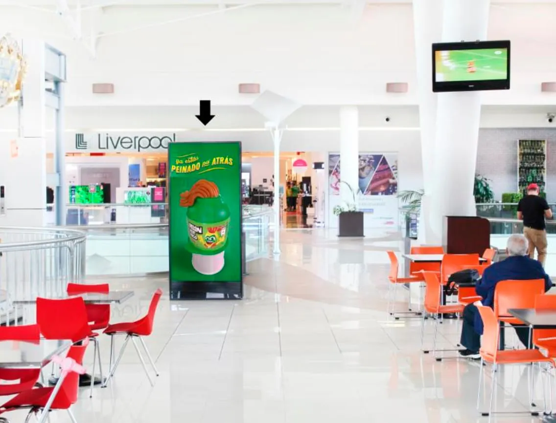 Pantalla LED Plaza las Américas MUPI 3 Fast Food Taco Inn Liverpool, Morelia